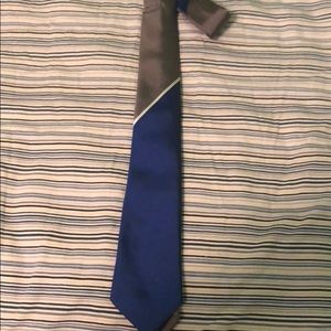 Indochino blue and grey skinny tie
